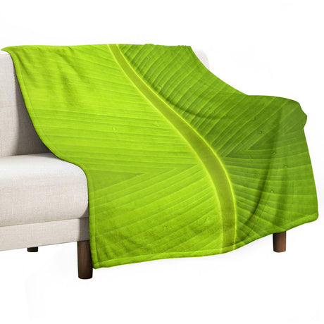 Banana Leaf Throw Blanket