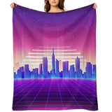 Synthwave Throw Blanket