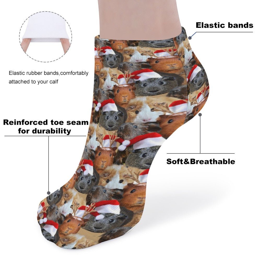 Christmas Guinea Pig Socks For Men Women - Random Galaxy