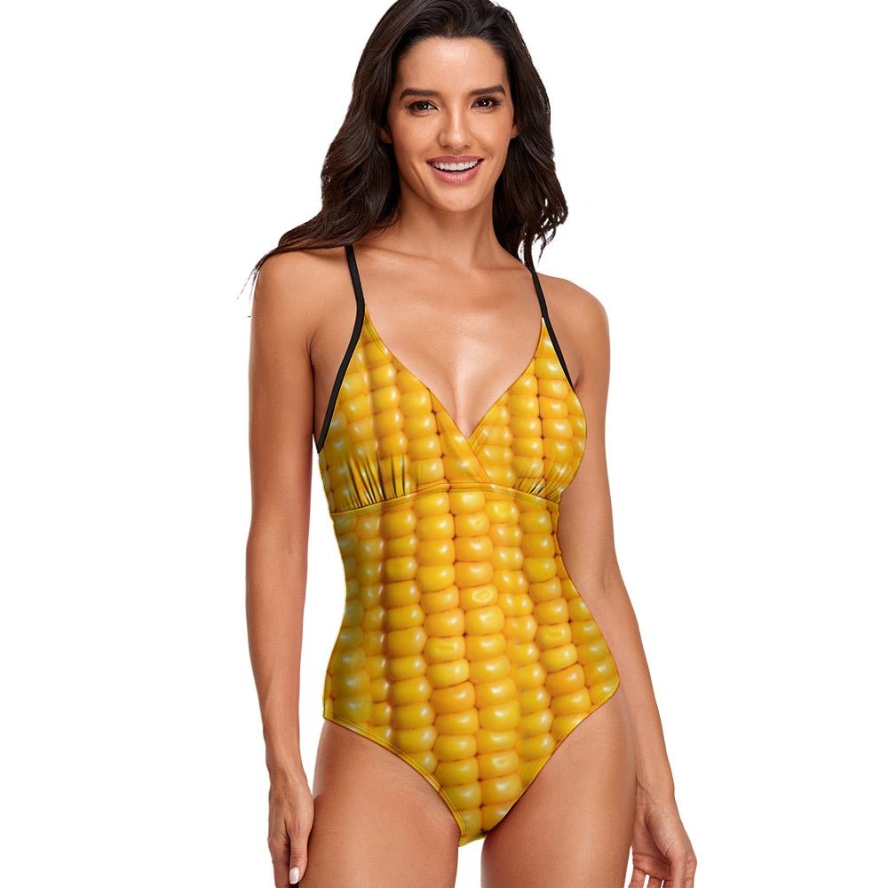 Corn Cob One Piece Swimsuit - Random Galaxy