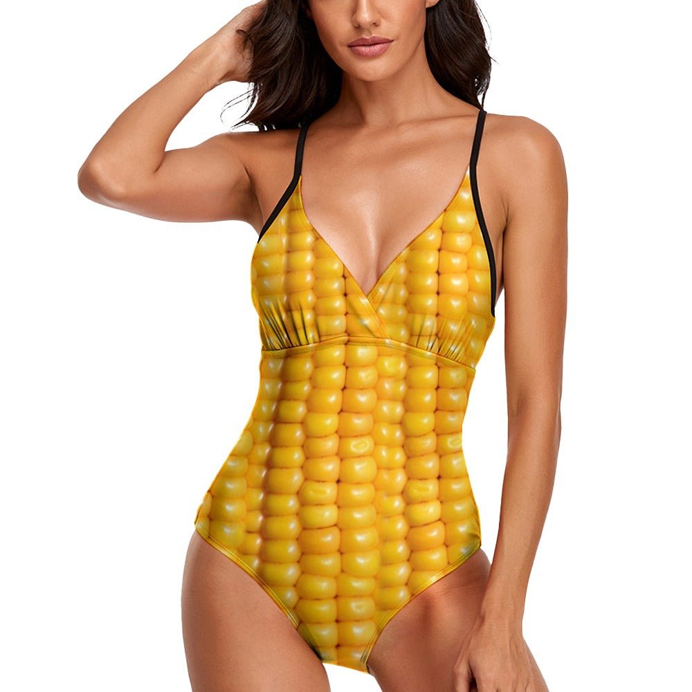 Corn Cob One Piece Swimsuit - Random Galaxy