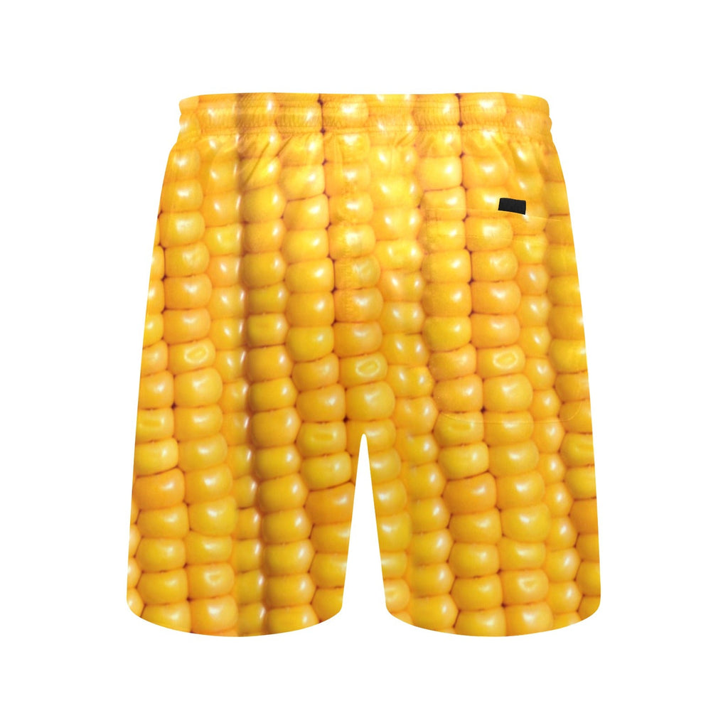 Corn Cob Swim Trunks | Men's Swimming Beach Shorts - Random Galaxy