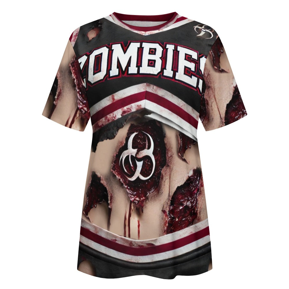 Dead Zombie Cheerleader Costume Shirt