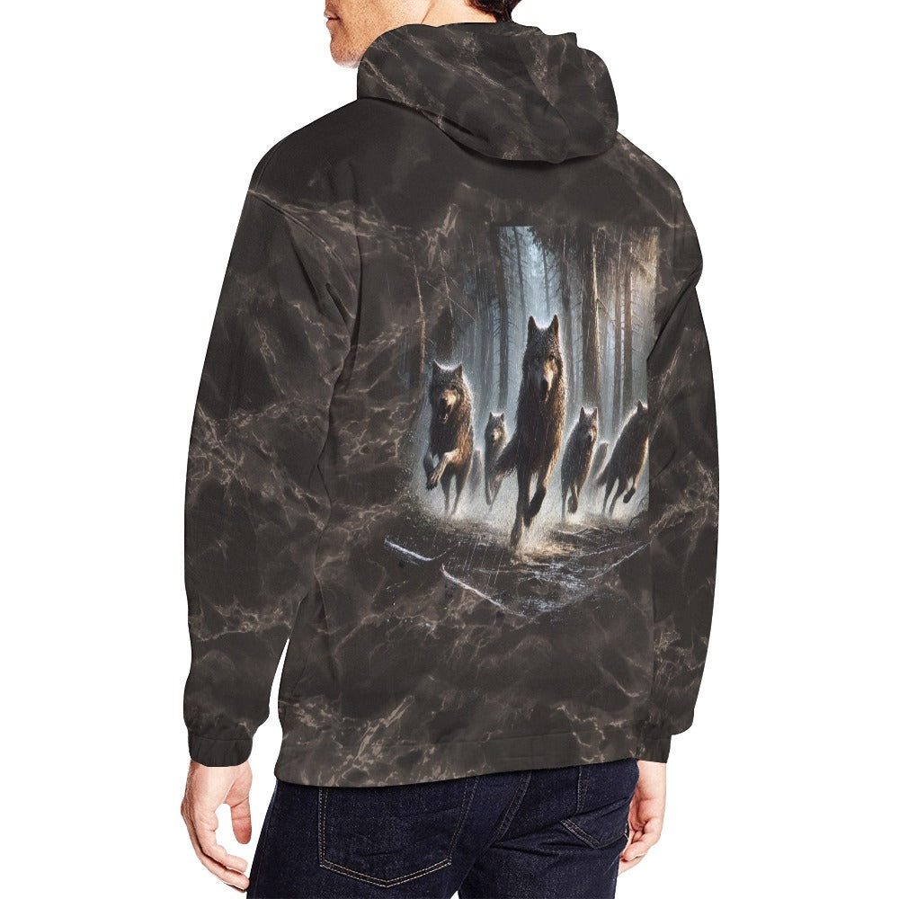 Rainforest Wolf Hoodie