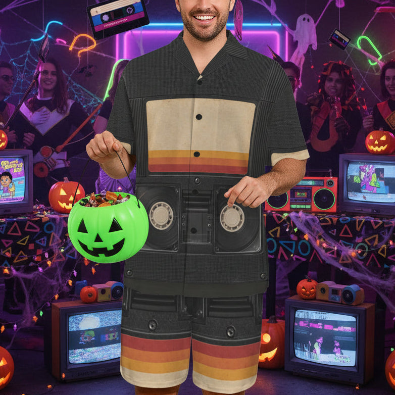Retro VHS Tape Costume Pajama Set