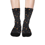 Black Cat Halloween Socks