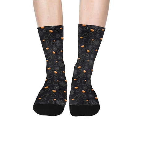 Black Cat Halloween Socks