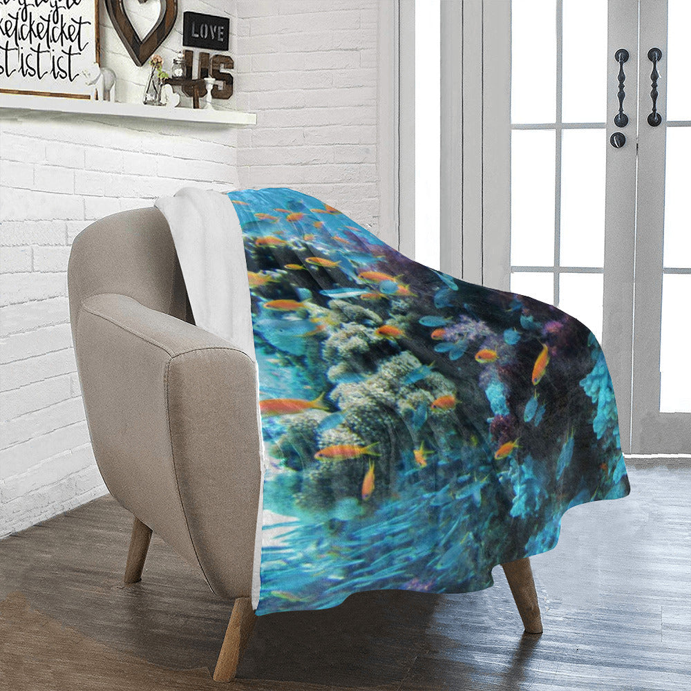 Coral Reef Throw Blanket