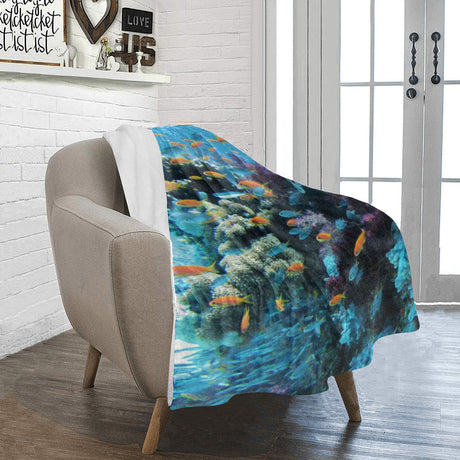 Coral Reef Throw Blanket