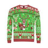 Inappropriate Reindeer Ugly Christmas Sweater