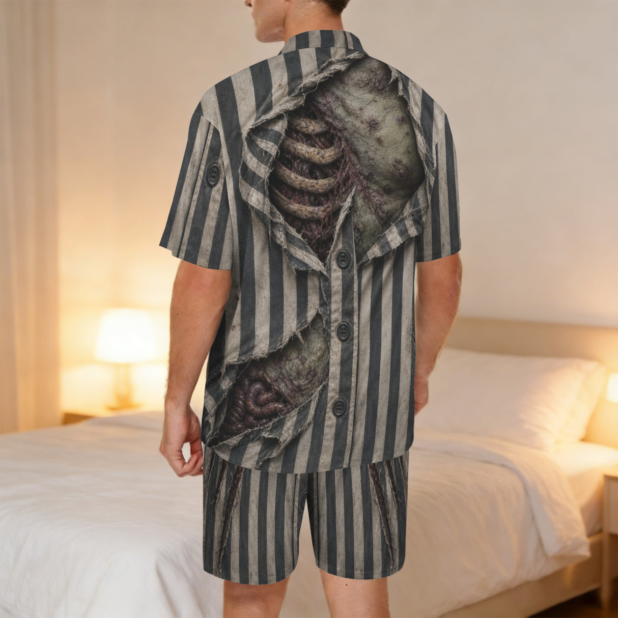 Sleepwalking Dead Men's Horror Short Pajama Set
