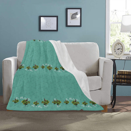 Days of Christmas Partridge Pear Tree Throw Blanket