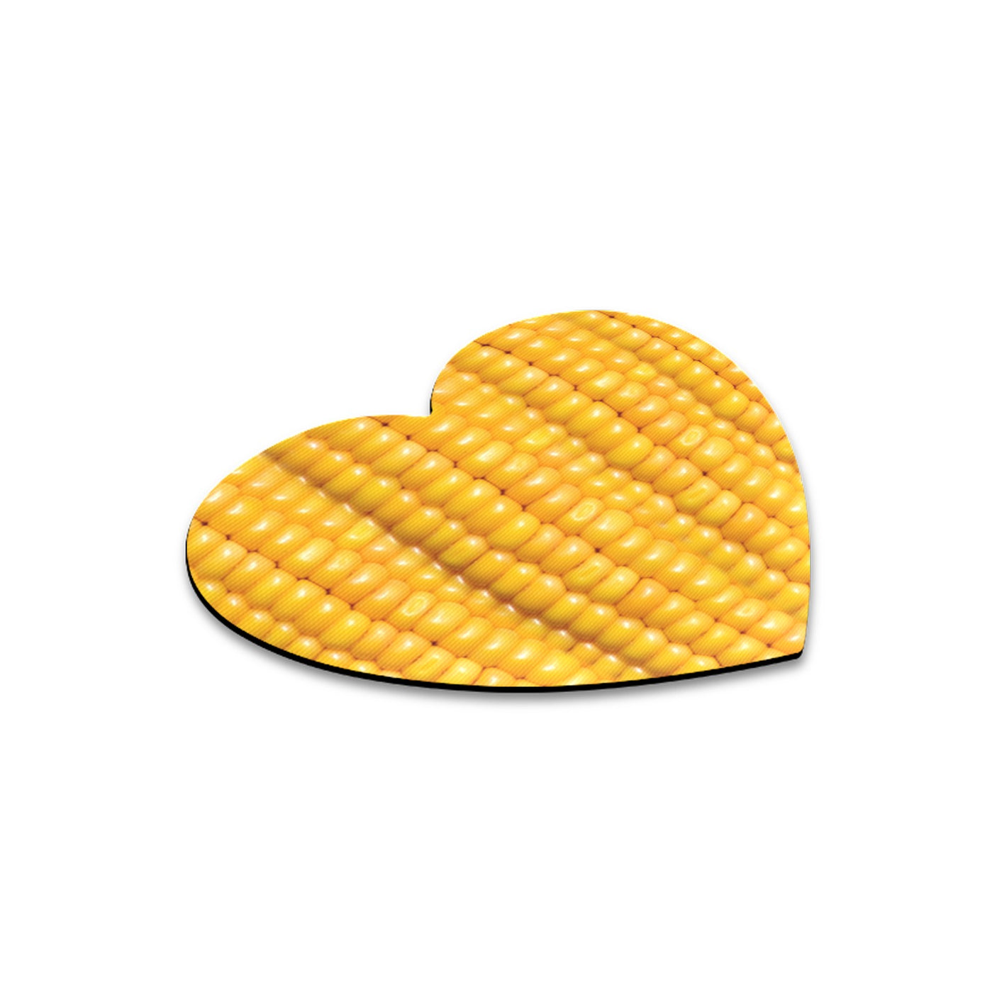 Corn Cob Heart-Shaped Mousepad
