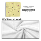 Popcorn Twin Fitted Sheet – Movie Night Bedding, 39 x 75 x 15 in