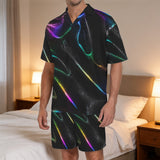 Florescent Black Rainbow Costume Pajama Set