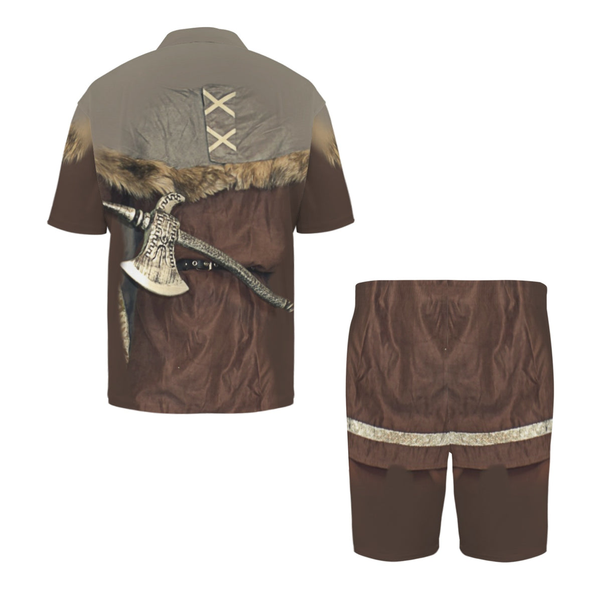 Viking Berserker Halloween Costume Pajama Set