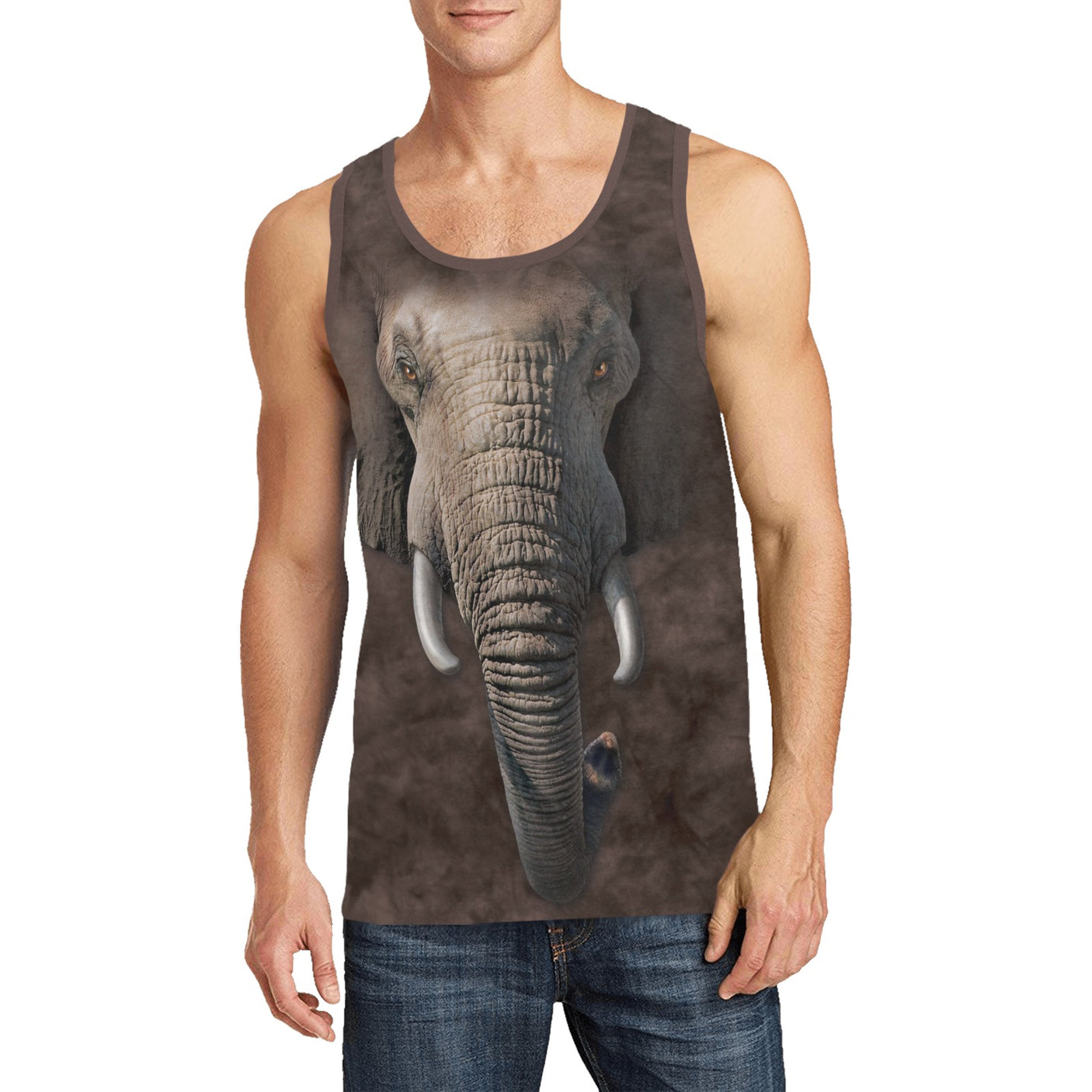 Elephant Face Tank Top