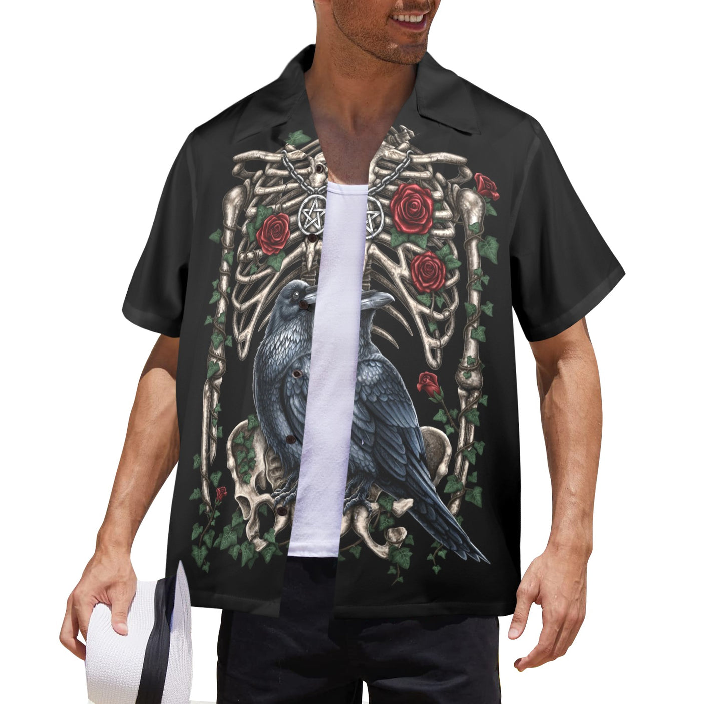 Corvus, Sarah Richter Art Hawaiian Shirt