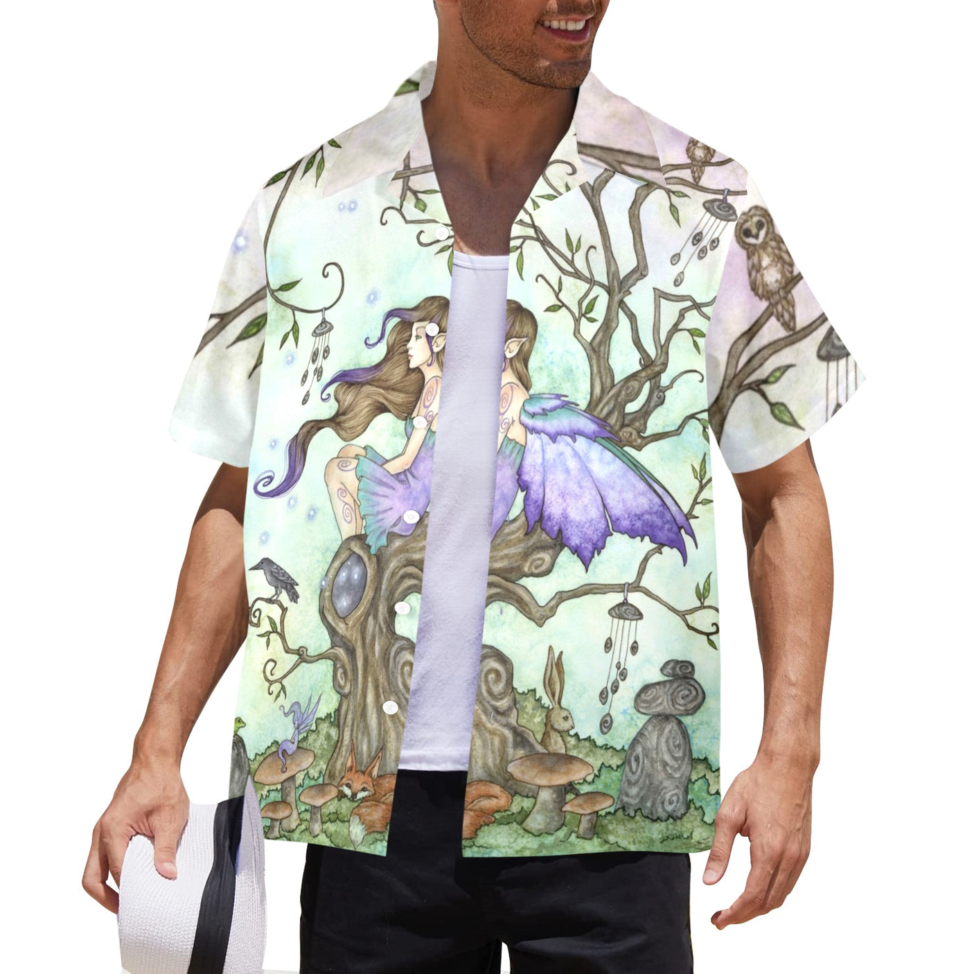 Amy Brown 'Wind Chimes' Hawaiian Shirt