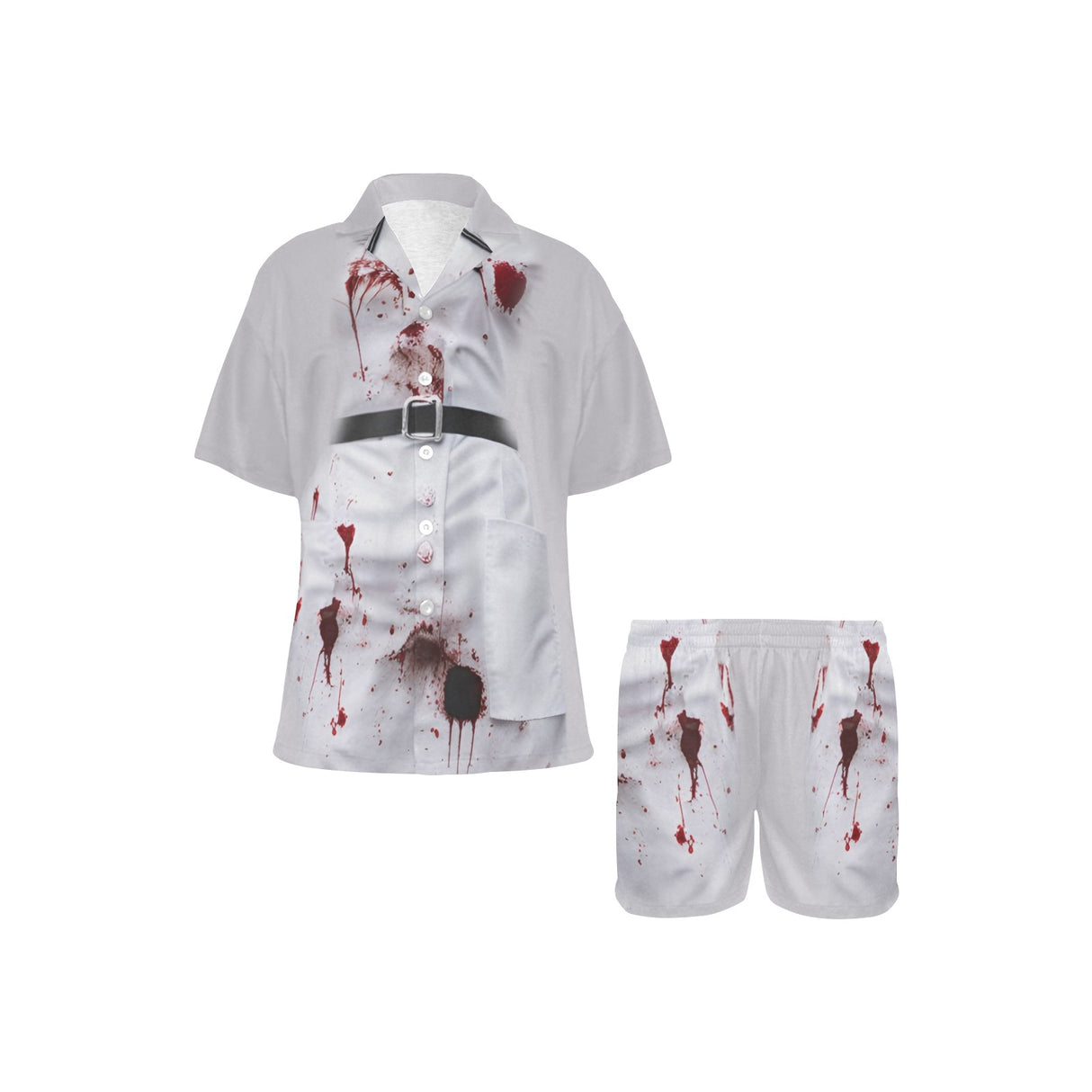 Night Shift Bloody Nurse Costume Pajama Set