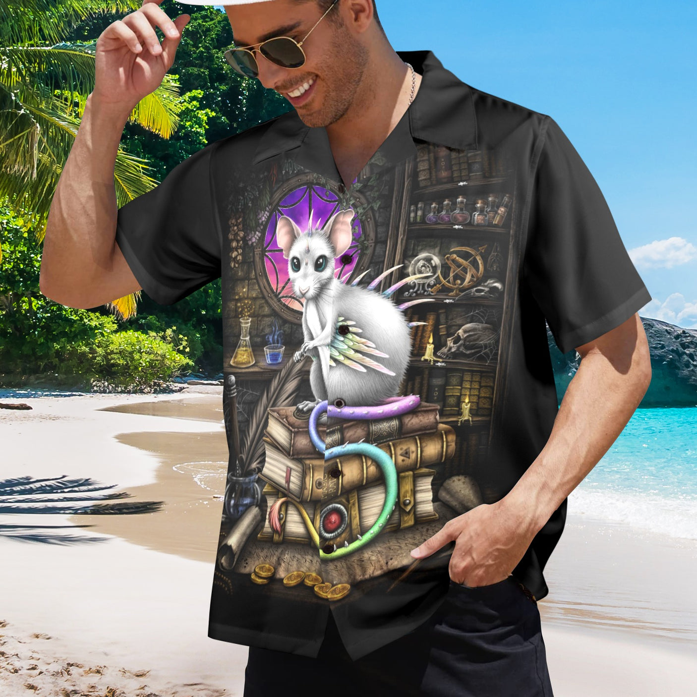 Magic Rats, Sarah Richter Art Hawaiian Shirt