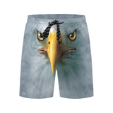 Bald Eagle Face Swim Trunks | Men's Swimming Beach Shorts