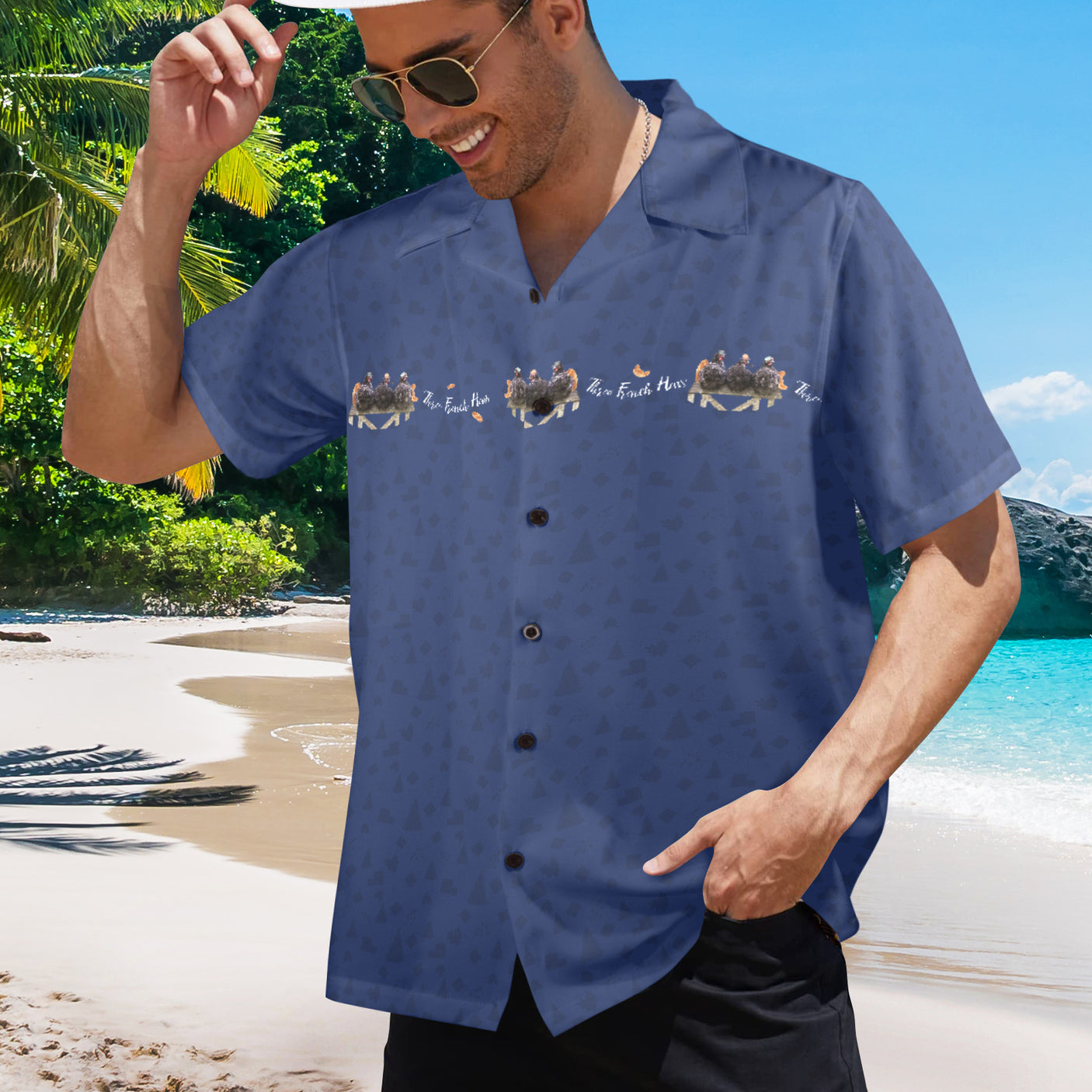 French Hens 12 Days of Christmas Hawaiian Shirt | Button Up Down Shirt