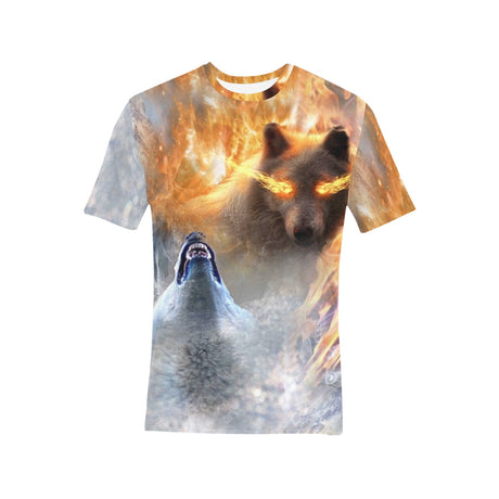 Fire Ice Wolf Shirt