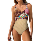 Ice Cream One Piece Swimsuit