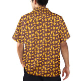Dinosaur Chicken Nuggets Hawaiian Shirt back product view