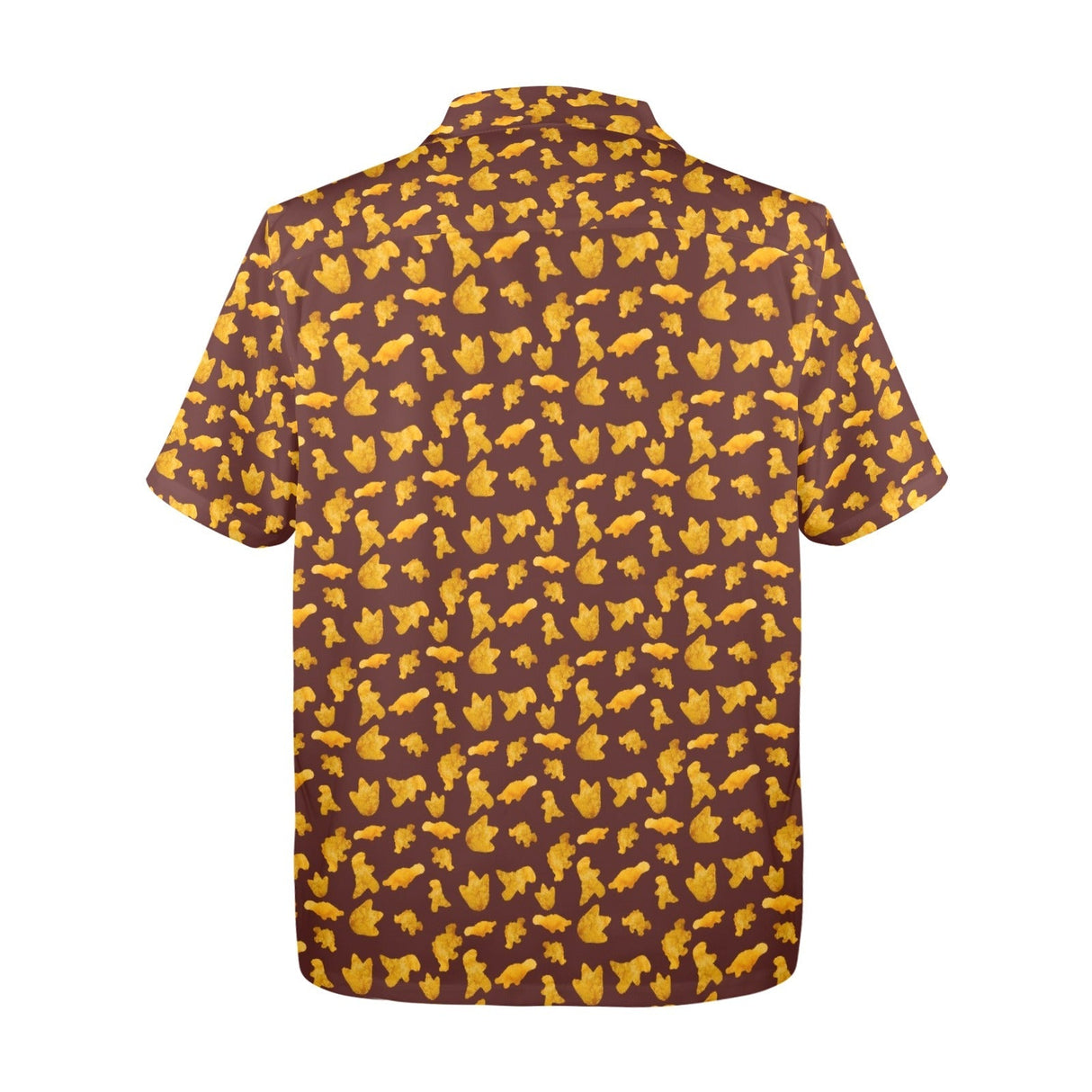 Dinosaur Chicken Nuggets Hawaiian Shirt detail product view