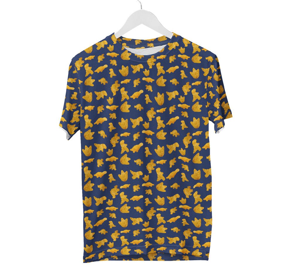 Dinosaur Chicken Nuggets Shirt | AOP 3D Tee Shirts - Random Galaxy