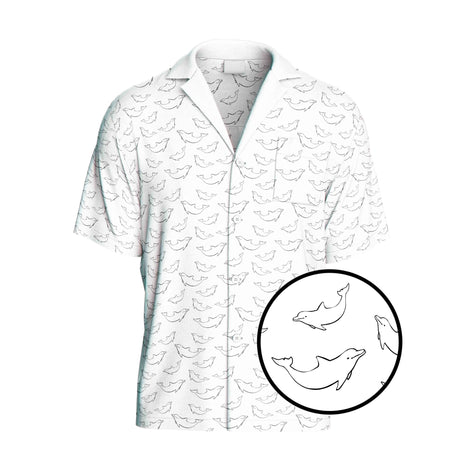 Dolphin Hawaiian Shirt | Button Up Down Shirt - Random Galaxy