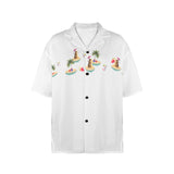 Women's Christmas in July Vacay Hawaiian Guayabera Shirt