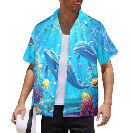 Under Sea Dolphins, Dakota Daetwiler Art Hawaiian Shirt