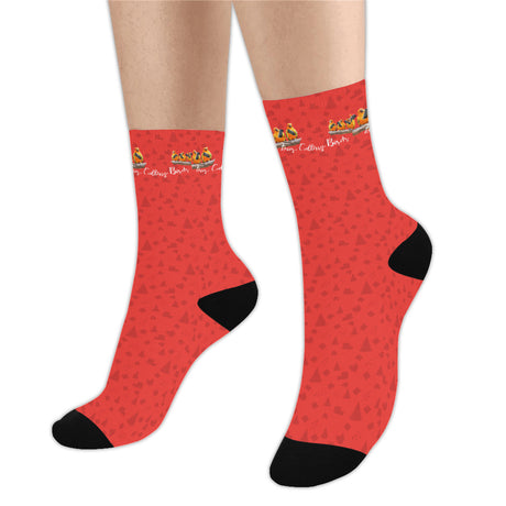 4 Calling Birds Christmas Socks