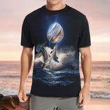 Night Dolphin AOP Shirt | Gemstone Dolphins T-Shirt