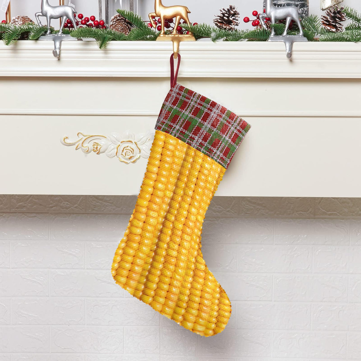 Corn Cob Christmas Stocking