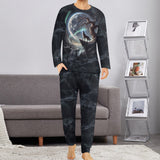 Crescent Moon Wolf Pajamas