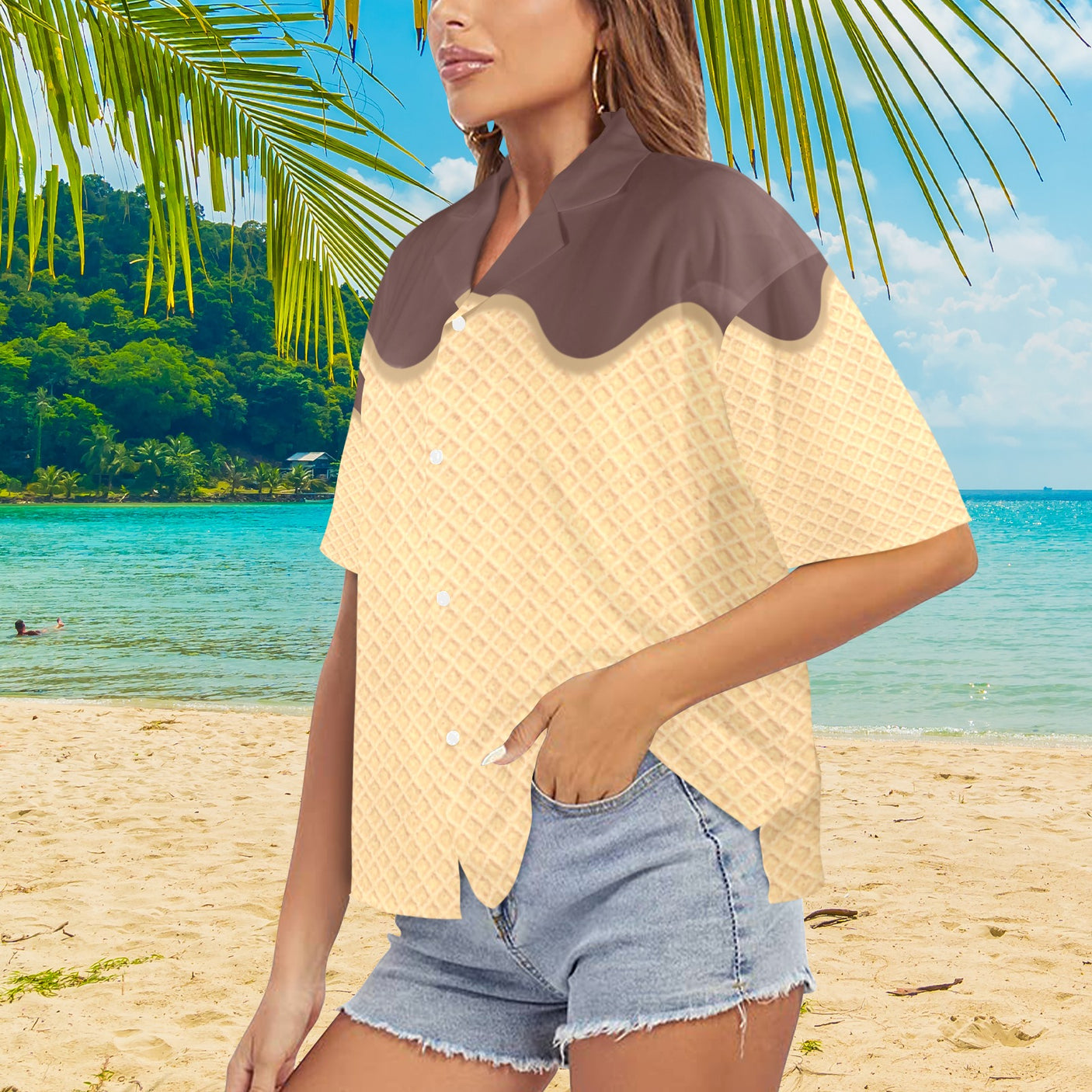 Ice Cream Women's Hawaiian Shirt