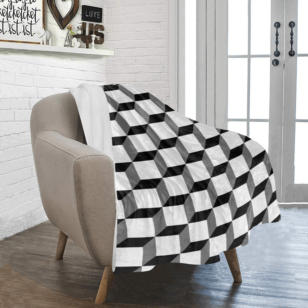 Optical Illusion Throw Blanket