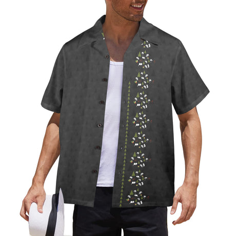 Christmas in July Tree Hawaiian Guayabera Shirt