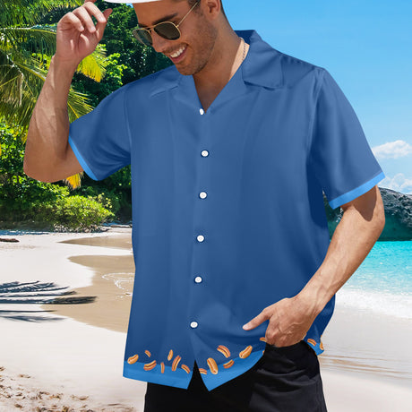 Hot Dog Hawaiian Shirt | Button Up Down Shirt