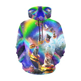 Rainbow Space Cat Hoodie