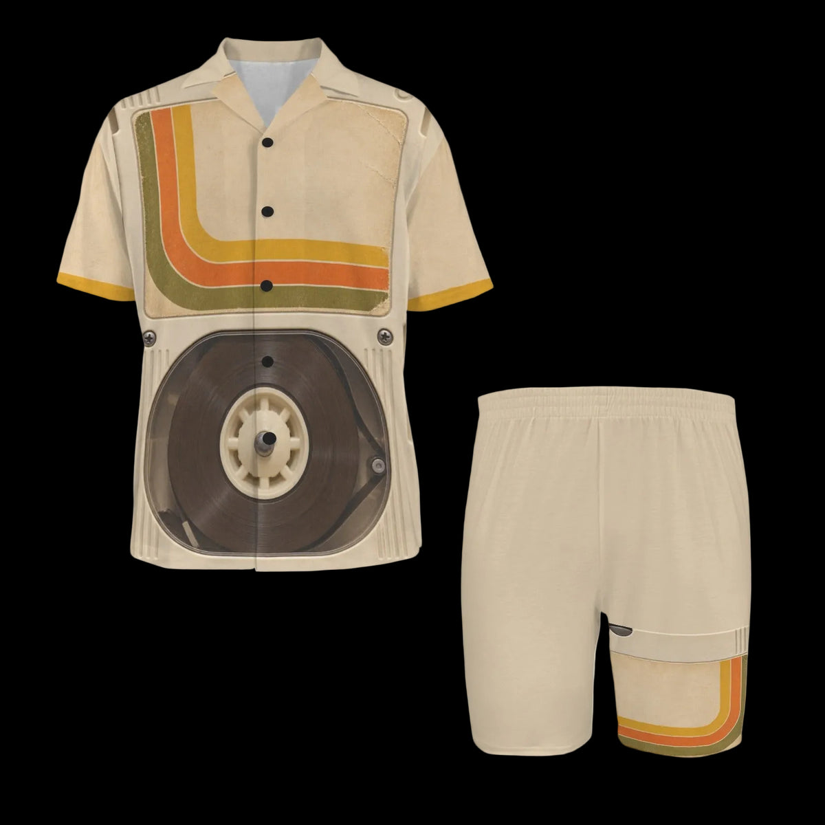 Retro Eight Track Cartridge Costume Pajama Set
