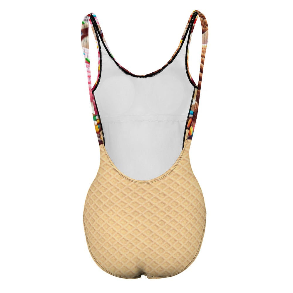 Ice Cream One Piece Swimsuit