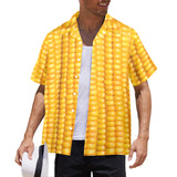 Corn Cob Hawaiian Shirt - Funny Food Button-Up