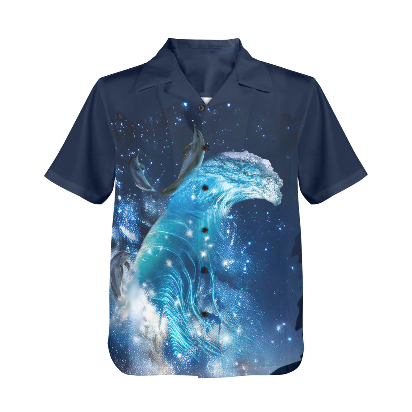 Dolphin Hawaiian Shirt | Button Up Down Shirt