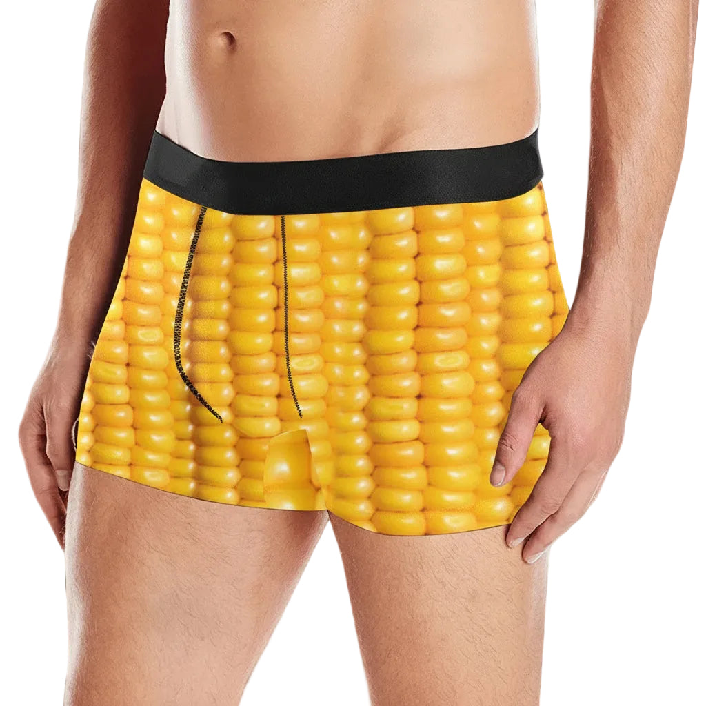 Corn Cob Boxer Briefs - Funny Food Underwear Gift