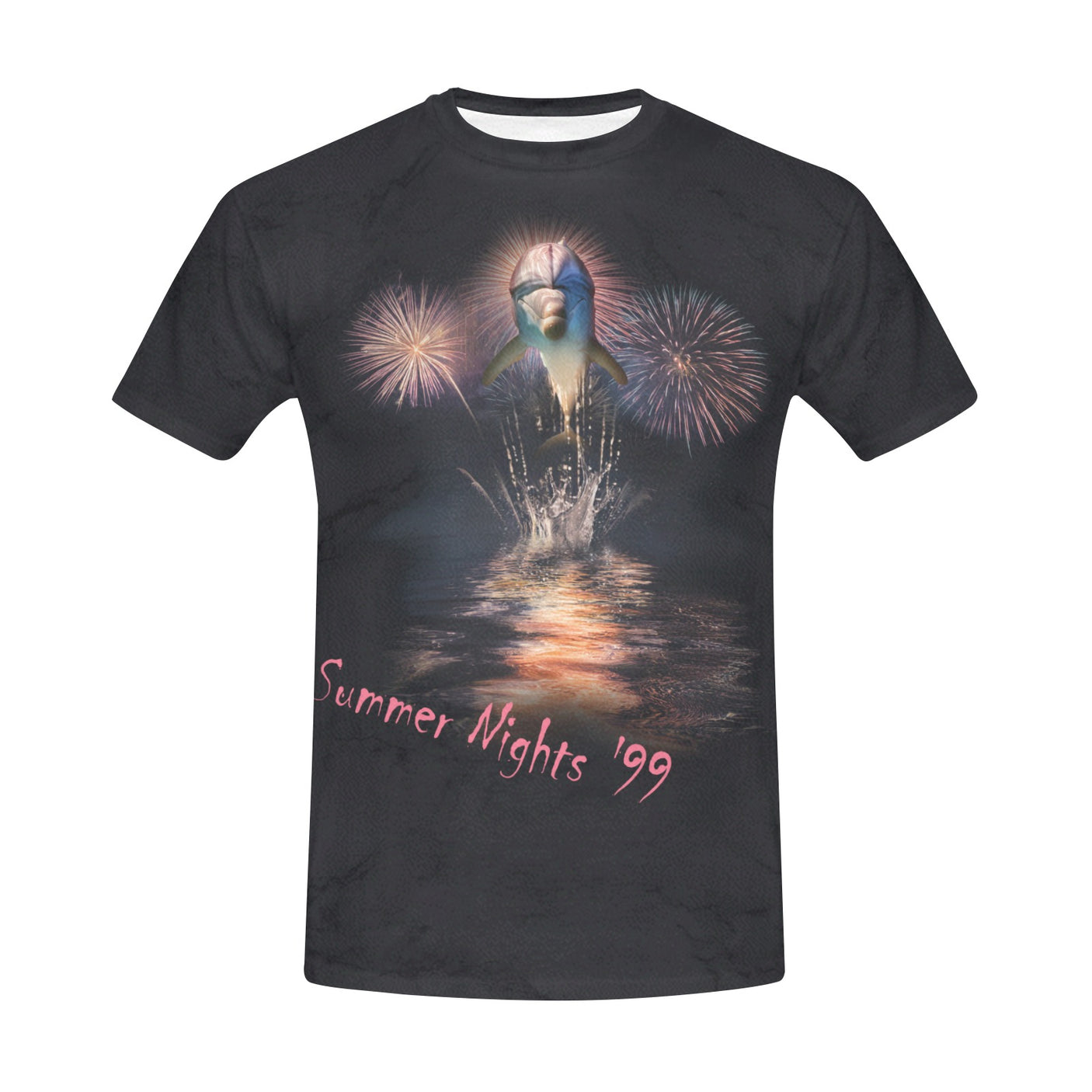 Night Dolphin AOP Shirt | 90's 2000's Retro Dolphins T-Shirt